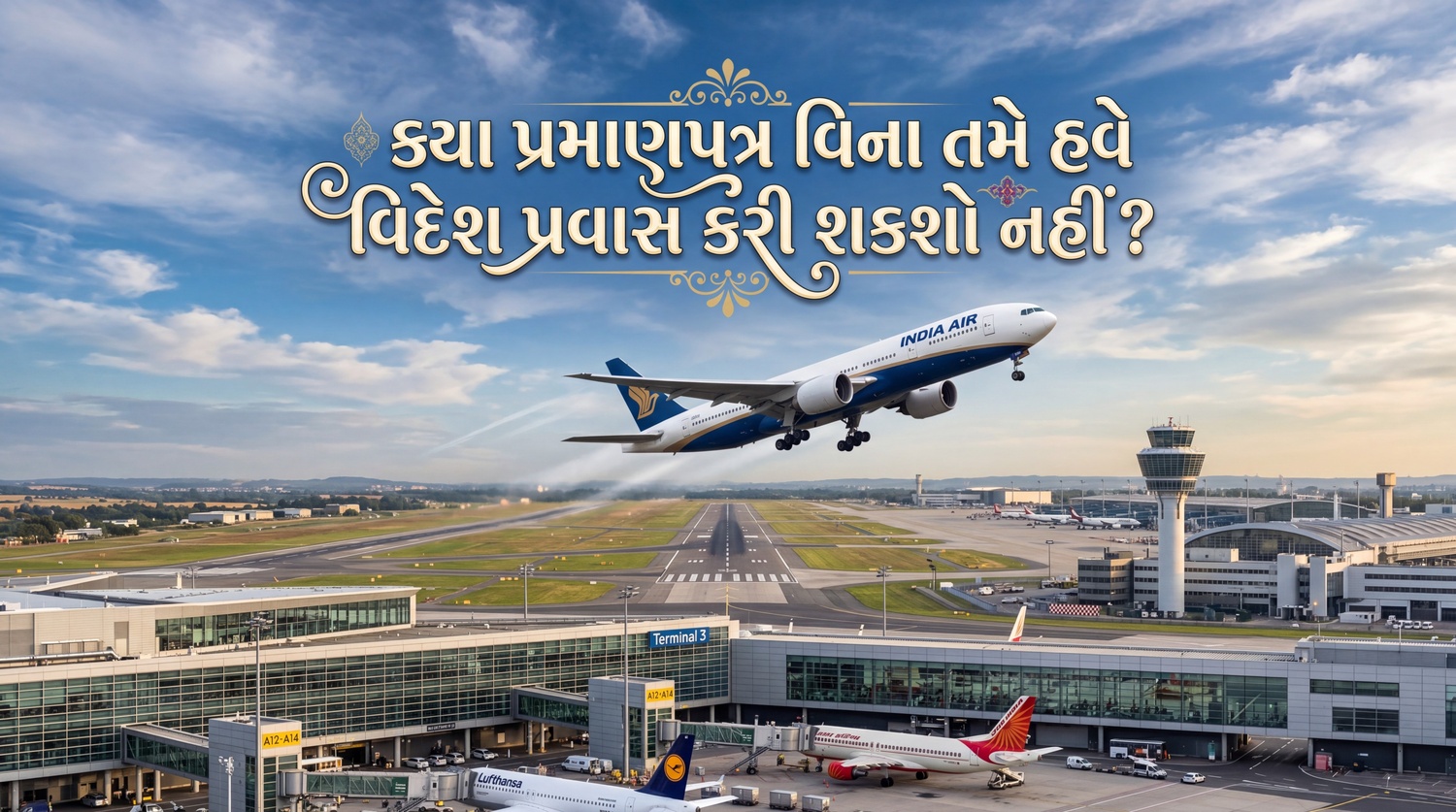 ક્યા સર્ટીફિકેટ વિના હવે વિદેશ પ્રવાસે નહીં જઇ શકાય, નવું ફોર્મ ભરવું પડશે