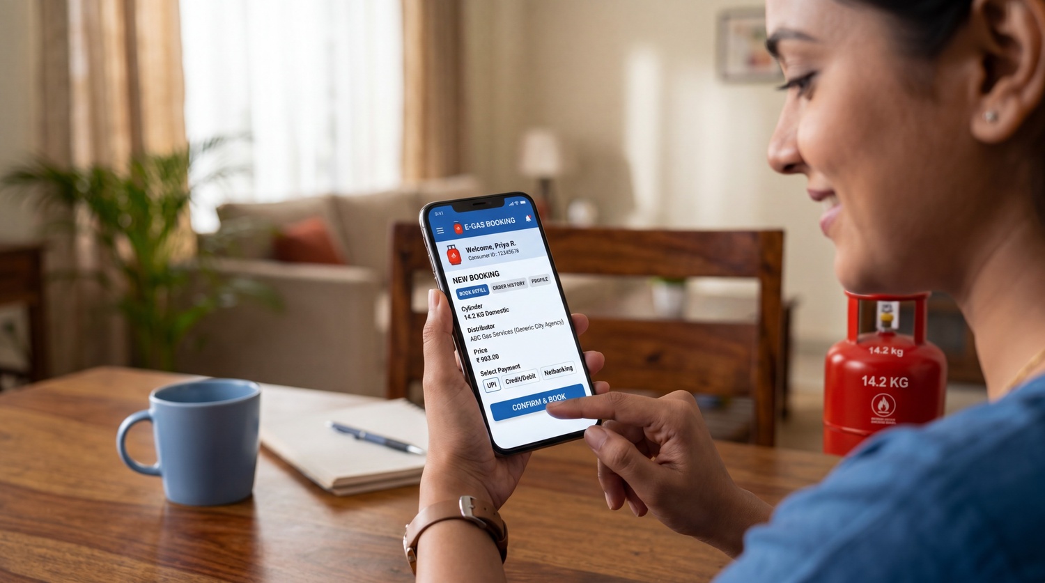 ગેસ સિલિન્ડર ઓનલાઇન બુક કરવાનું કહી પૈસા પડાવતો ભેજાબાજ